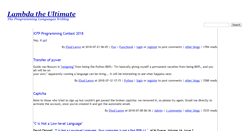 Desktop Screenshot of lambda-the-ultimate.org
